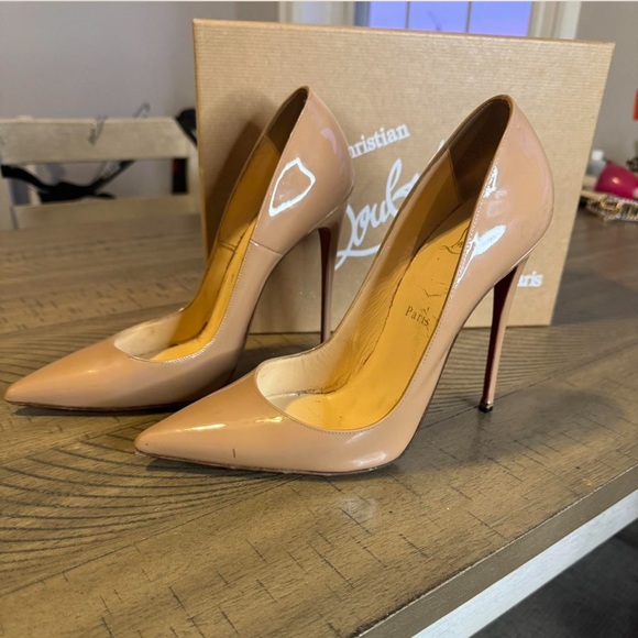 Christian Louboutin So Kates 39.5 Patent Nude - Picture 3 of 6